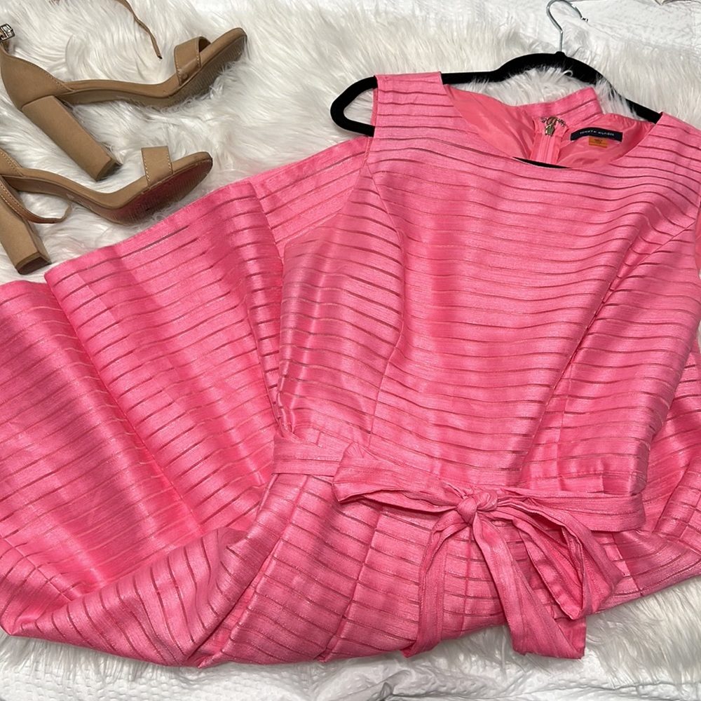 Tommy Hilfiger- Pink Dress with Horizontal Lines - Size 12